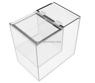 Custom design transparent acrylic plastic box for food with divider and lid BFD-010