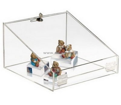 Factory custom clear storage box with lid and lock BSC-012