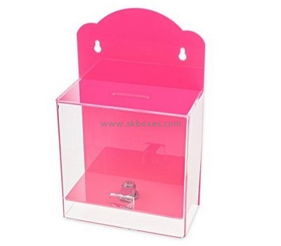 Customized acrylic election ballot box perspex ballot box voting box BBS-082