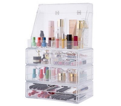Customized acrylic display box beauty cases makeup organizer box BMB-047