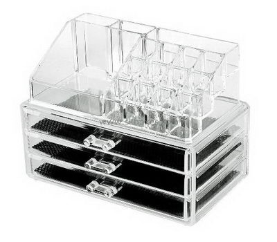 Custom plastic acrylic cosmetic makeup storage containers boxes organizer BMB-140