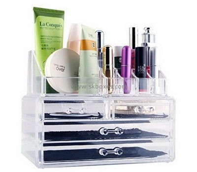 Custom design acrylic lucite makeup boxes  professional case cheap display BMB-161