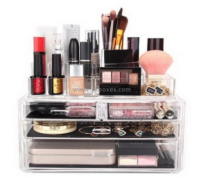 Custom transparent acrylic display makeup box case cheap BMB-168