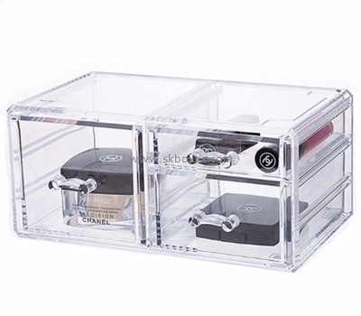 Custom countertop small acrylic makeup organizer display case BMB-200