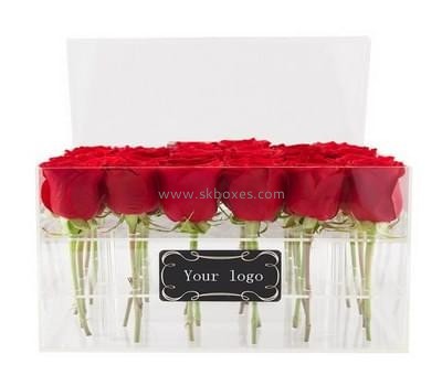 Acrylic box factory custom acrylic flower box of roses delivery BDC-026