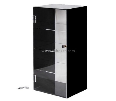 Customize acrylic tall black display cabinet BDC-1563
