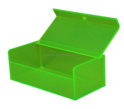 Customize green acrylic storage boxes with lids BDC-1607