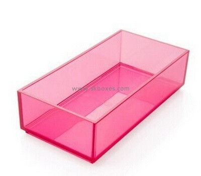 Customize pink acrylic container BDC-1612