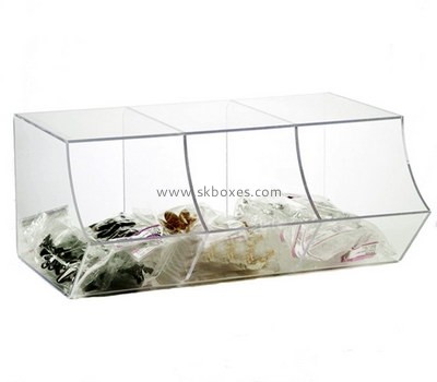 Customize plexiglass compartment display box BDC-1739