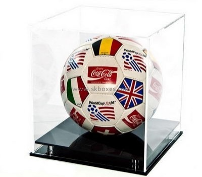 Customize plastic display case for football BDC-1814