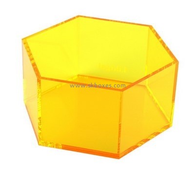 Customize perspex hexagon storage box BDC-1853