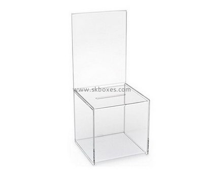 Acrylic charity boxes wholesale BBS-596