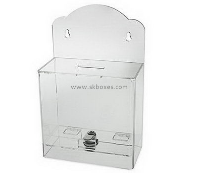 Customize wall clear acrylic suggestion box BBS-759
