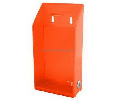 Customize wall orange acrylic ballot box BBS-763