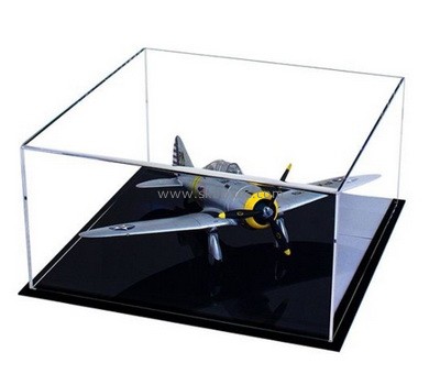 Custom clear acrylic airplane display case BDC-1949