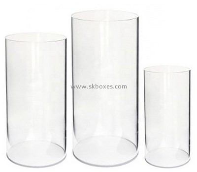 Custom round clear acrylic box BDC-2009