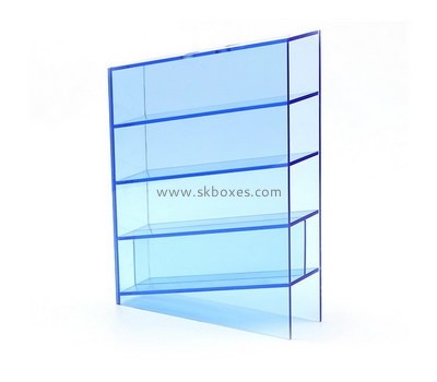 Custom clear blue acrylic display cabinet BDC-2011