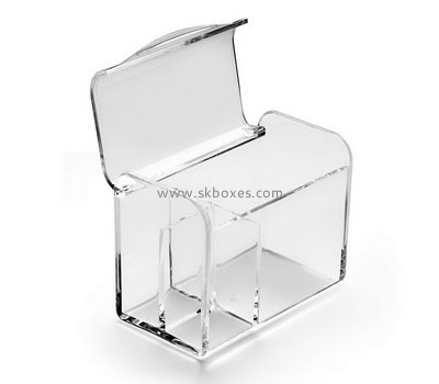 Custom clear acrylic box with hinge lid BDC-2076