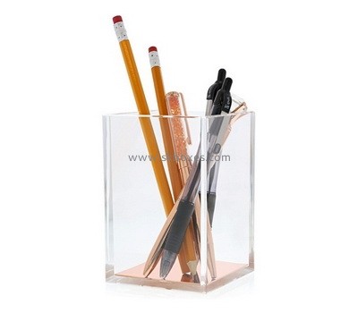 Custom clear acrylic pen holder box BDC-2157