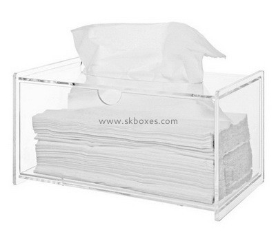 Custom clear acrylic tissue box BDC-2171