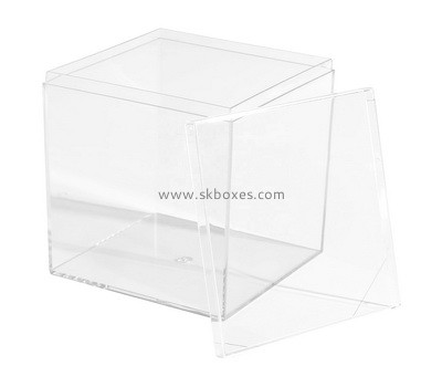 Custom acrylic lucite storage box with lid BDC-2273