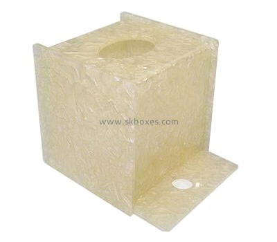 Wholesale acrylic large plastic box tissue paper box plexiglass storage box BTB-131
