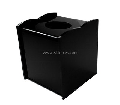 Wholesale acrylic black acrylic box plexiglass box acrylic tissue box BTB-138