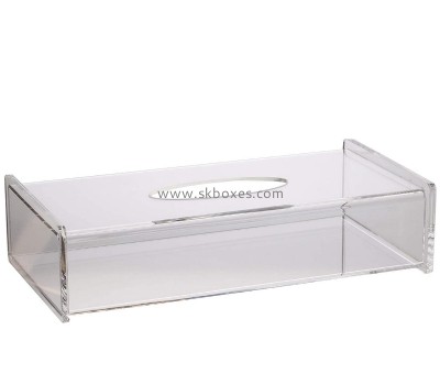 Plexiglass manufacturer custom acrylic tissue box perspex facial tissue box BTB-195