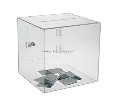 Custom clear acrylic ballot box suggestion box acrylic box BBS-018