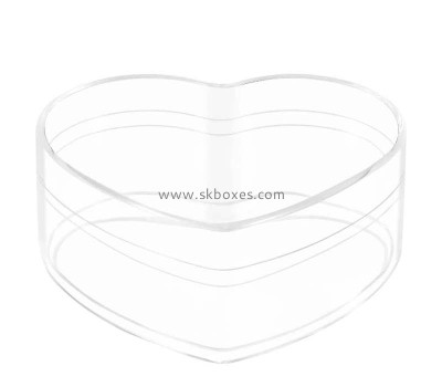 Luctie item supplier custom heart-shaped acrylic box BFD-033