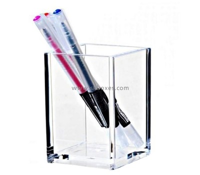 Acrylic supplier customize desktop plexiglass pencil holder cup BDC-2346