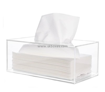 Custom perspex tissue box clear acrylic hotel tissue box BTB-216