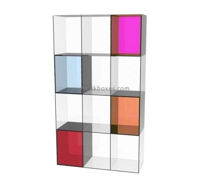 Acrylic box manufacturer custom plexiglass 4 tiers handbag shoe display cabinet BDC-2388