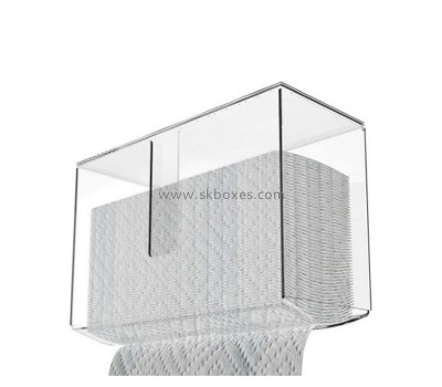 Plexiglass display supplier custom acrylic wall mount paper towel dispenser BTB-242
