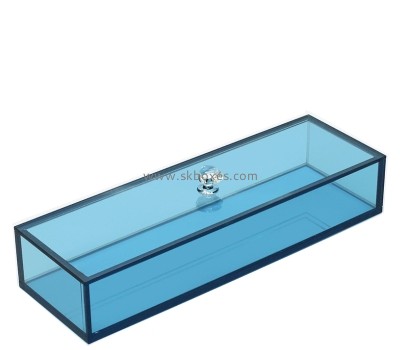 Lucite products manufacturer custom acrylic storage box with lid BSC-123