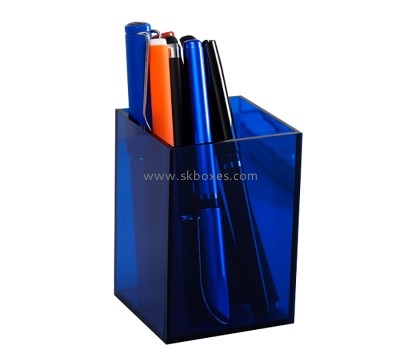 Lucite display manufacturer custom acrylic desktop pens holder BSC-130
