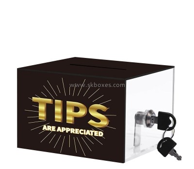 Custom acrylic tip collection box BBS-792