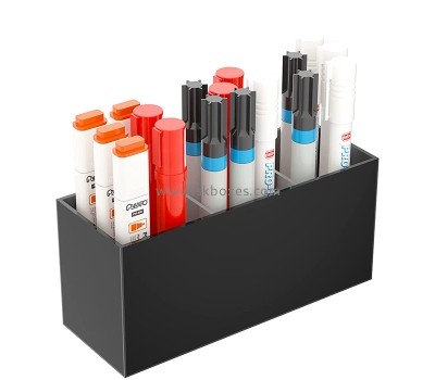 Custom acrylic 3 compartments pen holders BSC-137