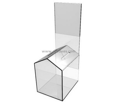 Factory wholesale acrylic plastic food box with insert brochure holder BFD-013