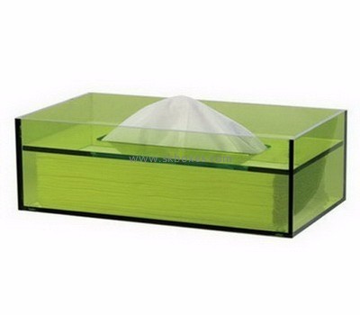 Custom design rectangle acrylic facial tissue box BTB-020