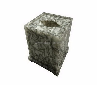 Wholesale acrylic tissue box, acrylic box plastic square box BTB-027