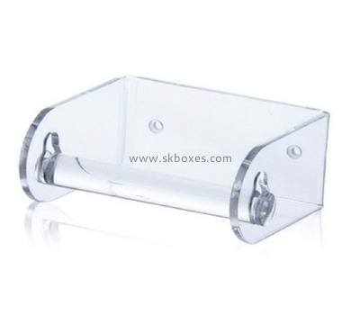 Hot sale acrylic wall mounted clear acrylic tissue box holder BTB-032