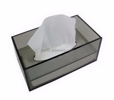 Wholesale acrylic plastic tissue box acrylic storage box transparent plexiglass box BTB-038