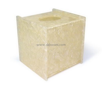 Customized acrylic storage box small box facial tissue plastic display box BTB-094