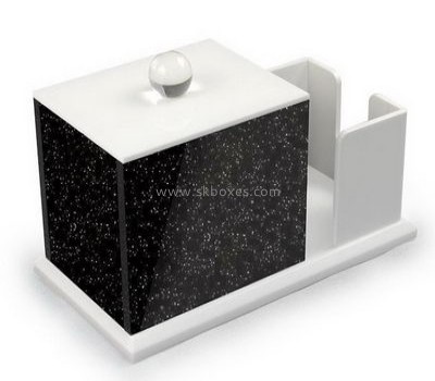 Factory direct sale acrylic box tissue paper plastic tissue box BTB-096