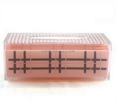 Wholesale acrylic box fancy tissue box clear plastic tissue box BTB-093