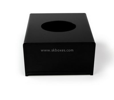 Hot sale acrylic paper display box plastic small box facial tissue box design BTB-117
