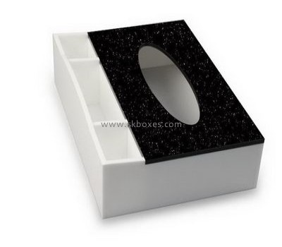 Wholesale acrylic square box plastic drawer storage box small box facial tissue BTB-119