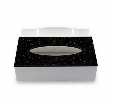 Customized acrylic plastic drawer storage box perspex box tissue box BTB-129