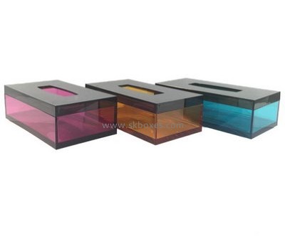Customized acrylic storage box mini tissue box fancy tissue box BTB-135